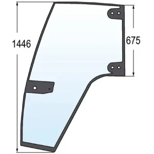 Neu Türscheibe links zu Steyr 134621090,134621080,134621001, 1-34-621-090