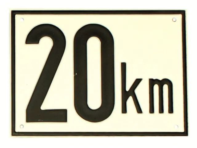 Sonderaktion 20 km Tafel