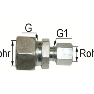 Gerade-Reduzierung L 35L/28L M45 x 2 / M36 x 2 Direkt Vom Hersteller