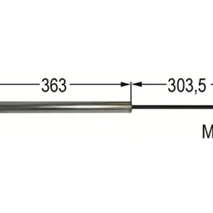 Auflaufdämpfer zu Knott 87001413 L=666mm Neue Ware