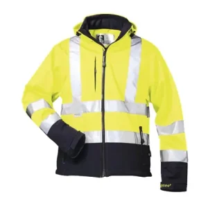 Softshelljacke L gelb/marine Neu Im Sortiment