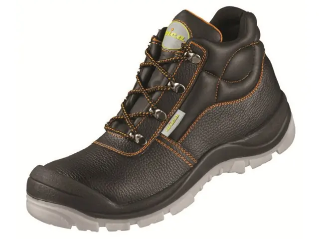 Super-Preis Schnürstiefel 47 MARSALA schwarz/orange
