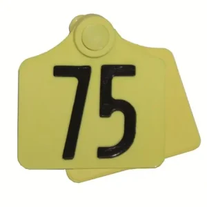 PrimaFlex-Ohrmarken Gr.1 gelb 51-75 (46x44mm) Preisknaller