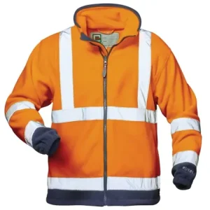 Fleecejacke XXL BENEDIKT orange Finale Aktion