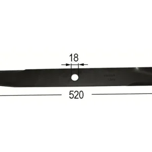 Sofort Bestellen Rasenmähermesser z. Kubota 6607161760, 330241 L= 520mm B=18mm