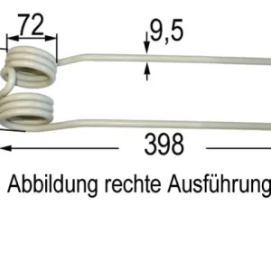 Kreiselheuerzinke Pöttinger li. 436150, 436156 Ausverkauf