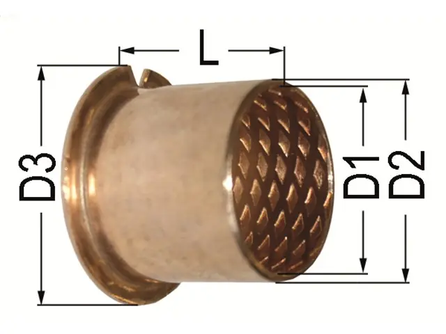 Bundbuchse 45 / 50 / 60 x 45 mm Massivbronze Ausverkauf