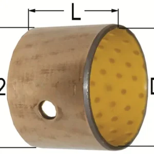 Preis Gesenkt Zylinderbuchse 50 / 55 x 30 mm Stahl/POM-Beschichtung