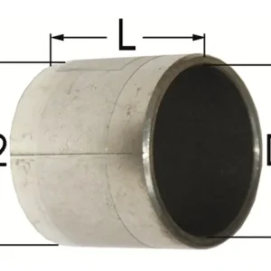 Sichere Zahlung Zylinderbuchse 30 / 34 x 40 mm Stahl/PTFE-Beschichtung