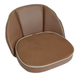 Bestseller Sitzkissen braun mit Rücken 30 cm mit Riemenbefestigung