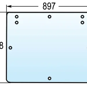 Preisreduziert Heckscheibe zu Fiat 5154756