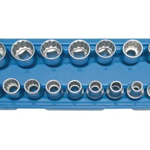 Bestpreis Steckschlüssel-Einsätze (1/2), 8-24 mm, 12-kant 16-tlg.