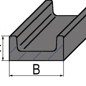 Kracherpreis Kratzbodenleiste 40 x 20, L = 925 mm