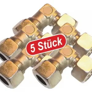 (5 Stk) Einstellbare Winkel-Verschraubung M18 x 1,5 Top-Angebot