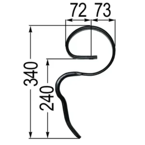 Meistverkauft Schnellfluss-Garezinken 25 x 8 ohne Schare