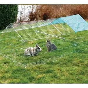 Preisknaller Freilaufgehege mit Ausbruchsperre 180 x 90 x 75 cm