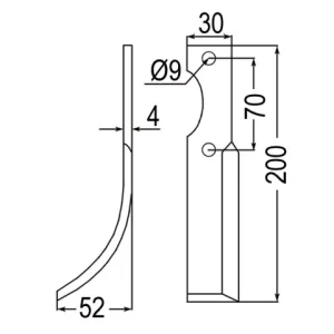 Geprüft Fräsm. li. zu Honda F28/AD-CD F28/S