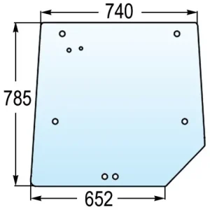 Neu Im Sortiment Heckscheibe zu MF 3821484M1