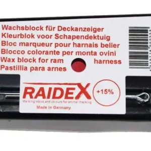 Wachsblock rot, orig. Raidex Markenprodukt