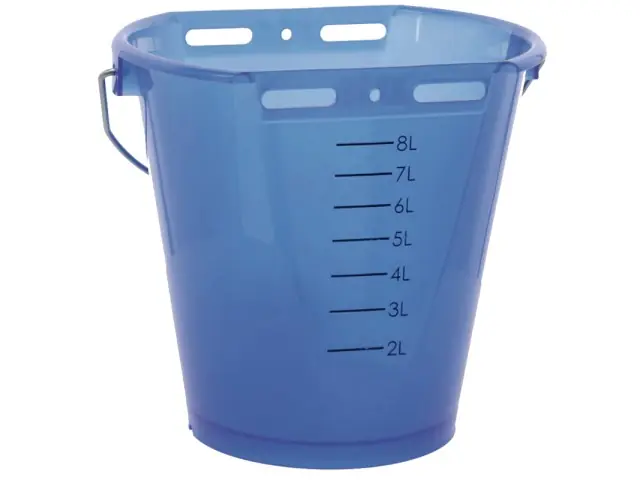 Tränkeeimer blau transparent mit Skala, ohne Zubehör Preisknaller