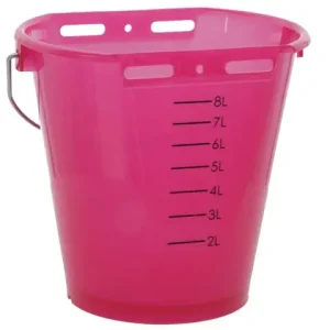 Neue Kollektion Tränkeeimer rosa transparent mit Skala, ohne Zubehör