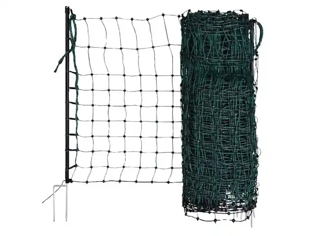 Schnäppchen (50m) Kaninchennetz grün Höhe: 65 cm, Doppelspitze elektrifizierbar