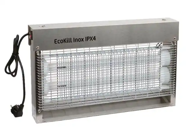 Echt Elektr. Fliegenvernichter EcoKill Inox, IPX4 2 x 15W