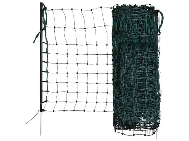 Angebot (25m) Katzennetz grün Höhe: 77cm Einzelspitze, elektrifizierbar