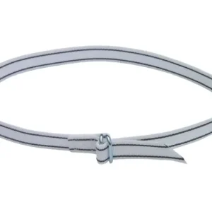 Must-Have Halsmarkierungsband gewebt, 40mm, 130cm lang weiß/schwarz
