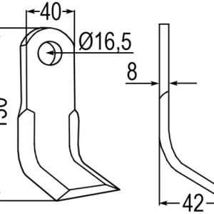 Sonderangebot Y-Messer zu Kuhn, Nobili, Orsi, Vogel u. N. J1781000, 6060000, 00023000