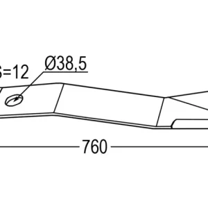 Messer 760mm - rechts zu Mc Connel Top-Seller