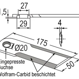 Kracherpreis Strohhäcksler-Messer zu Claas