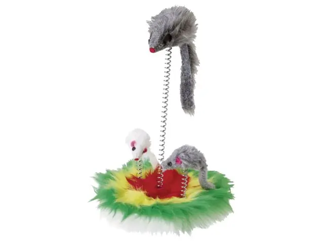 MOUSE SWING Fellmaus auf Feder Schnäppchen