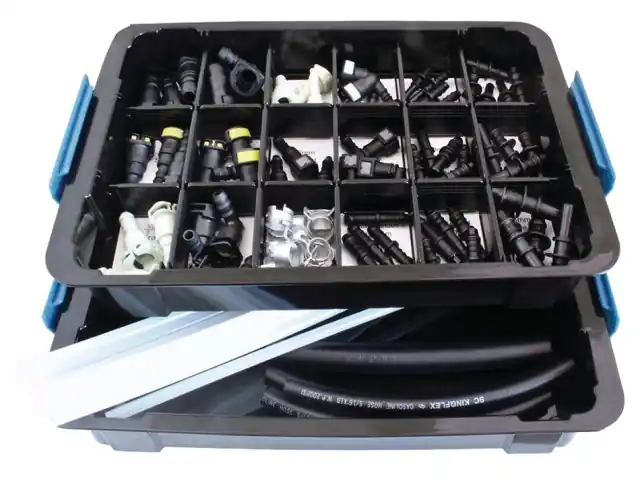 Zertifiziert Sortiment Kraftstoffleitung-Adapter u. Reparaturset 95-tlg.