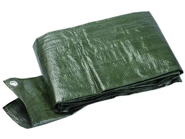 Schutzplane in grün 90 g/m² - 3 x 5 m Abverkauf