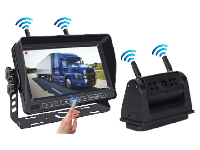 Solange Der Vorrat Reicht Rückfahrvideosystem 7 Zoll Funk mit Magnet Kamera