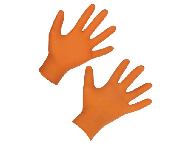 (50 Stk) Werkstatt Einmalhandschuhe X - Grip 10,5-11 / XXL Direkt Vom Hersteller