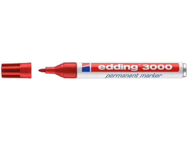 Edding 3000 Permanentmarker rot Preisreduziert