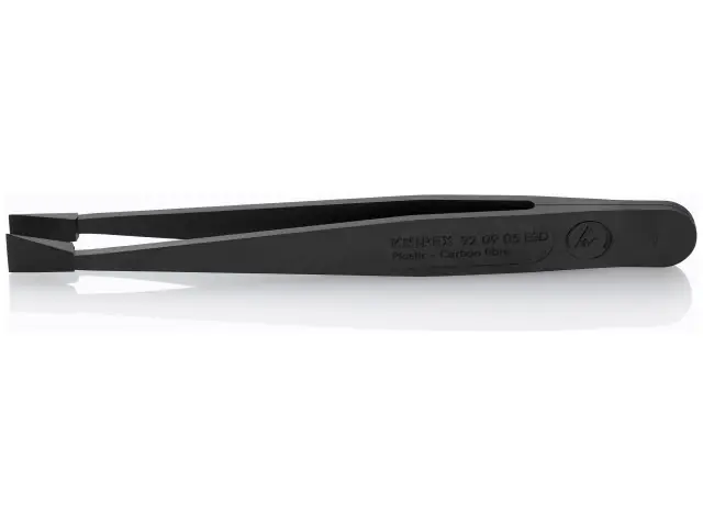 Nur Heute KNIPEX Kunststoffpinzette ESD, schwarz 92 09 05 ESD