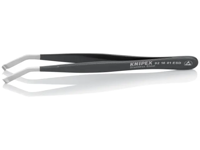 Letzte Chance KNIPEX Positionierpinzette ESD Edelstahl 92 16 01 ESD