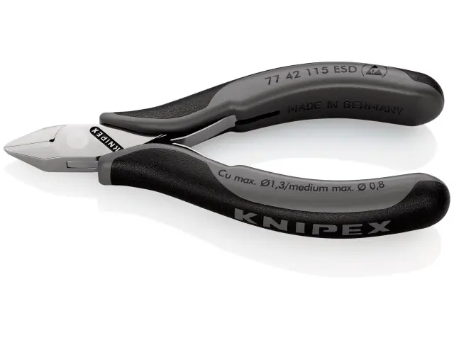 KNIPEX Elektronik-Seitenschneider ESD 77 42 115 ESD Neu