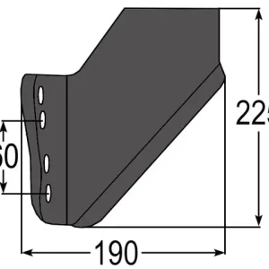 Flügelschare li. 4-Loch zu Horsch 00311328 Markenprodukt
