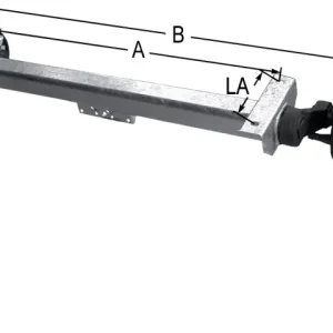 Finale Aktion Achse PKW Anh. KNOTT gebr. 1970mm 1800kg (112x5) B308289995