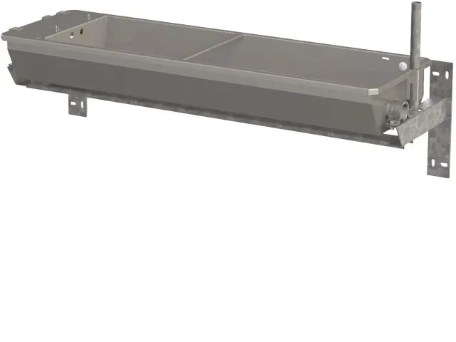 Edelstahl Kipptränke 50L 1,5m, Wandmontage Heißes Angebot