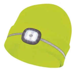 Knallerangebot Mütze gelb mit LED - Leuchte