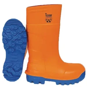 PU-Stiefel Techno-Thermo Gr. 41 orange S5 Preisreduziert