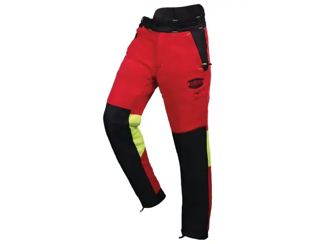 Neuheit Solidur Schnittschutzhose Felin rot Type A Gr 2XL KLASSE 1