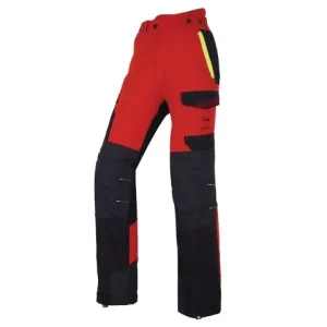 Zertifiziert Solidur Schnittschutzhose Infinity rot Type A Gr - 7 cm-XL KLASSE 1