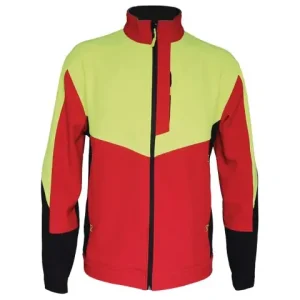 Abverkauf Solidur Softshell Jacke ODON rot/gelb Gr L