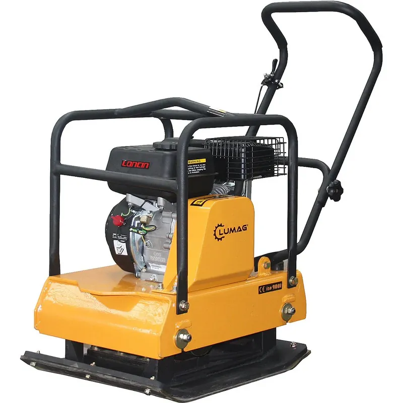 Jetzt Bestellen Lumag Benzin-Rüttelplatte RP 1400PRO inkl. Gummimatte und Fahrwerk
